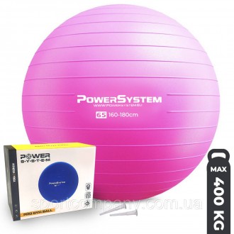 М'яч гімнастичний POWER SYSTEM PS - 4012 65 cm
Призначення: для занять фітнесом . . фото 2