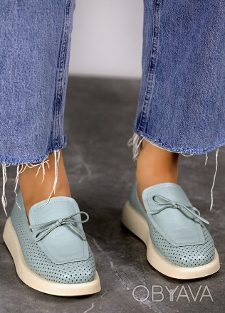 Туфлі лофери шкіряні 8020-28.
Ці жіночі туфлі чудово підходять для літніх прогул. . фото 1