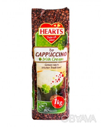 Капучино Ирландский крем HEARTS - вкусный кофейный напиток со вкусом и аромат по. . фото 1