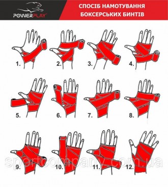 Конструкція бинтів ідеально підходить для тренувань з боксу, ММА, муайтай, кікбо. . фото 8