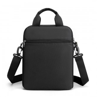 
	Мужская сумка через плечо Confident AT08-6812A из прочного текстиля в черном ц. . фото 8
