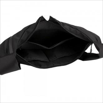 
	Вместительная сумка слинг Confident ATN02-9104A пошита из черной ткани.
Размер. . фото 3