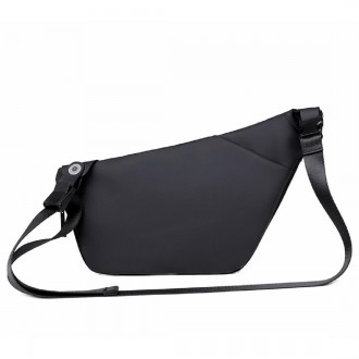 
	Вместительная сумка слинг Confident ATN02-M2A пошита из черной ткани.
Размеры . . фото 6