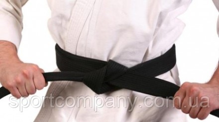 
Пояc для кимоно с аккредитацией черный SMAI WKF для карате и других видов восто. . фото 7