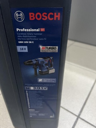 
Аккумуляторный перфоратор Bosch GBH 18V-36 C Professional 500 RPM SDS Max НОВЫЙ. . фото 3