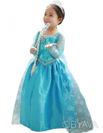 Детское карнавальное платье костюм Эльзы холодное ледяное сердце 2 Frozen GH Сне. . фото 1