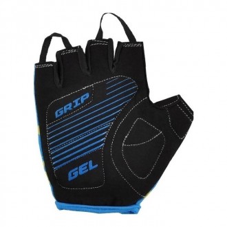 Перчатки детские GREY'S с коротким пальцем, гелевые вставки, сине-черные
Перчатк. . фото 4