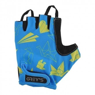 Перчатки детские GREY'S с коротким пальцем, гелевые вставки, сине-черные
Перчатк. . фото 3