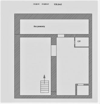 1-й поверх: 105 м2
2 робочих простори, с/в – фасадна вхідна група та вхід. Подол. фото 4