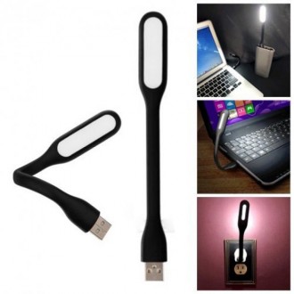 Гибкий USB фонарь черного цвета станет отличным вариантом, если вы искали что-ни. . фото 4