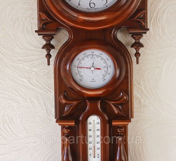 Настенные часы «Виконт» украинского производства изготовлены из натурального дер. . фото 6