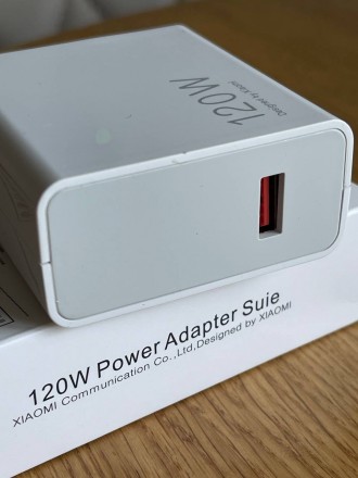 Мережевий адпатер живлення для Xiaomi 120W Mi Power Adapter (MDY-11-EZ)
Потужний. . фото 5