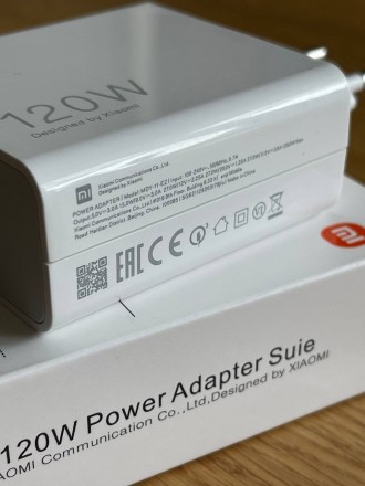 Мережевий адпатер живлення для Xiaomi 120W Mi Power Adapter (MDY-11-EZ)
Потужний. . фото 4