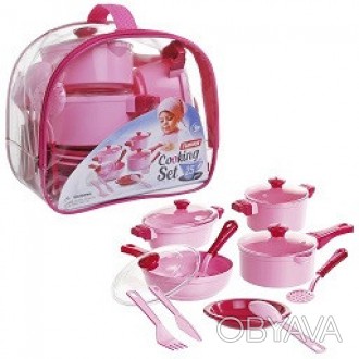 Набір посуду “Cooking Set” (25 pcs) рожева кульок. . фото 1