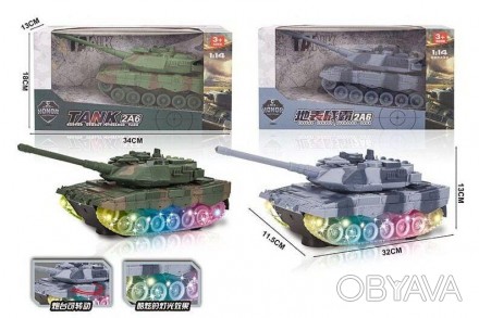 Танк 688-8 32 см,
1:14,
на радиоуправлении 
аккумулятор, USB зарядка
свет,
2 цве. . фото 1