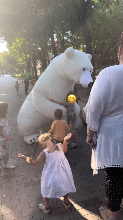 Білий ведмедик на Ваші свята
-дні народження
-Корпоративи
-Будь яке Ваше свят. . фото 5