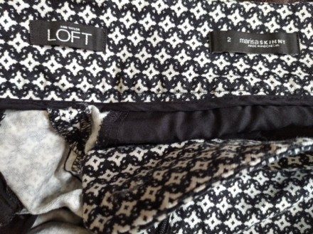 Женские плотные штаны,брюки, Ann Taylor Loft, Индонезия .
Цвет - черно-белый.
. . фото 5