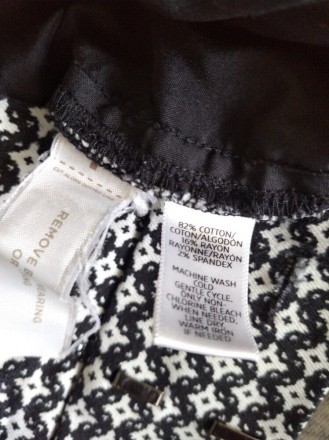 Женские плотные штаны,брюки, Ann Taylor Loft, Индонезия .
Цвет - черно-белый.
. . фото 6