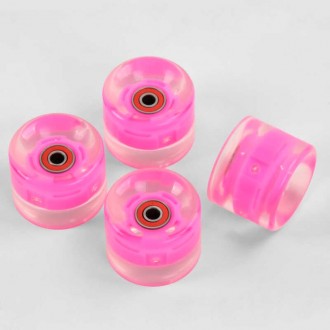 Комплект коліс для Penny Board (пенні борду) SK-0189 (40) / ЦІНА ЗА 4ШТ / колір РОЖЕВИЙ, з підшипником ABEC-7, зі світлом, розмі. Одеса. фото 1 Комплект коліс для Penny Board (пенні борду) SK-0189 (40) / ЦІНА ЗА 4ШТ / колір РОЖЕВИЙ, з підшипником ABEC-7, зі світлом, розмі. Одеса. фото 1
