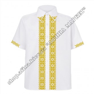 Стильная рубашка с индивидуальным принтом украинской вышивки придется по душе лю. . фото 3