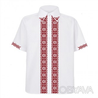 Стильная рубашка с индивидуальным принтом украинской вышивки придется по душе лю. . фото 1