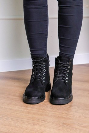 Женские ботинки черные Duncan 3283 Ботинки женские выполнены из искусственной за. . фото 9