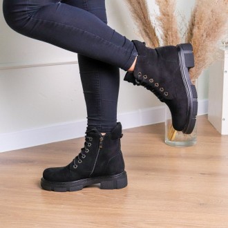 Женские ботинки черные Duncan 3283 Ботинки женские выполнены из искусственной за. . фото 7