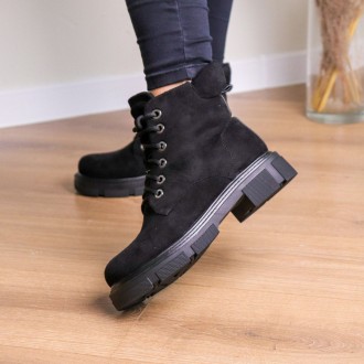 Женские ботинки черные Duncan 3283 Ботинки женские выполнены из искусственной за. . фото 4