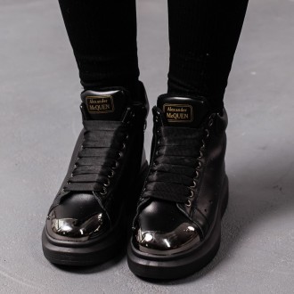 Женские ботинки черные Ella 3404 Ботинки женские выполнены из искусственной кожи. . фото 2