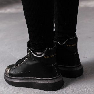 Женские ботинки черные Ella 3404 Ботинки женские выполнены из искусственной кожи. . фото 3
