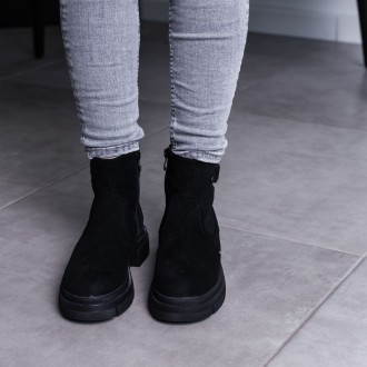 Женские ботинки черные Gunpowder 3455 Ботинки женские выполнены из искусственной. . фото 6