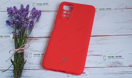 
Силиконовый чехол Xiaomi Redmi Note 11S (4G) красного цвета является идеальным . . фото 2
