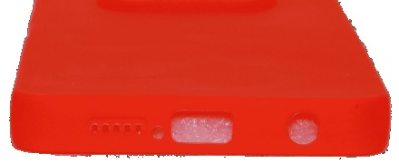 
Силиконовый чехол накладка Xiaomi POCO X3 Pro в матовом красном цвете - идеальн. . фото 3