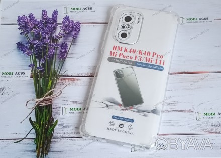 
Прочный и надежный, силиконовый чехол для Xiaomi POCO K40 с усиленными углами о. . фото 1