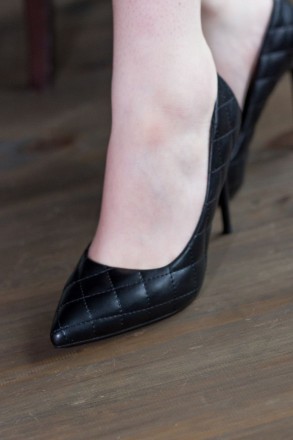 Женские туфли черные Abra 2737 Туфли женские выполнены из искусственной кожи. Мо. . фото 5