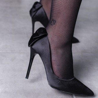 Женские туфли черные Slew 3449 Туфли женские выполнены из текстиля. Модель аккур. . фото 7