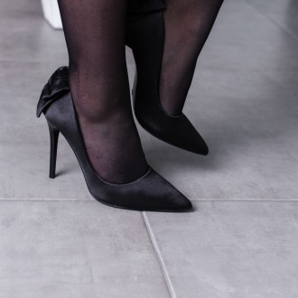 Женские туфли черные Slew 3449 Туфли женские выполнены из текстиля. Модель аккур. . фото 5
