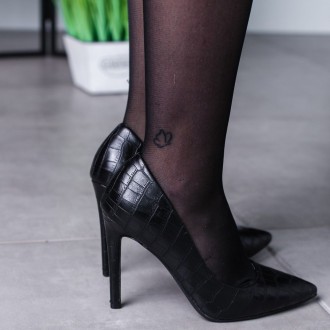 Женские туфли черные Sly 3450 Туфли женские выполнены из искусственной кожи. Мод. . фото 6