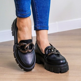 Женские туфли черные Vizier 3271 Туфли женские выполнены из искусственной кожи. . . фото 13