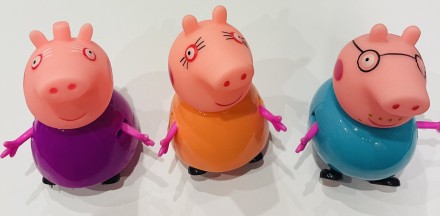 Набір героїв "Свинка Пеппа", фігурки 6 штук, в коробці 24*21,5*6 см. . фото 4