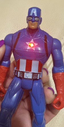 Набор героев "Супергерои", фигурка 16 см, светится, на батарейках, подвижные дет. . фото 9