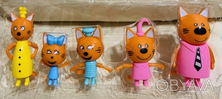 Набор героев "Три Кота и Кошечка" 5 штук в коробке 31*13.5*5.5 см. . фото 1