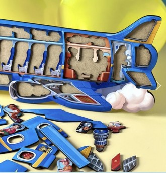 Деревянная рамка-вкладка "Самолет" Развивающая игра для ребенка
Играя с этим паз. . фото 5