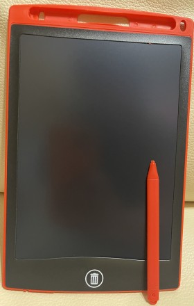 LCD-планшет для рисования, 2 цвета, на батарейках, ручка, в коробке 23*15*1.5 см. . фото 5