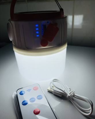 Лампа для кемпинга с зарядкой от солнечной энергии и через USB
Время работы до 5. . фото 5