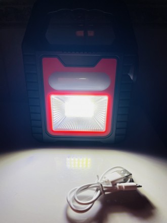 Перезаряжаемый портативный фонарь с зарядкой от солнца и от USB
3 режима освещен. . фото 3