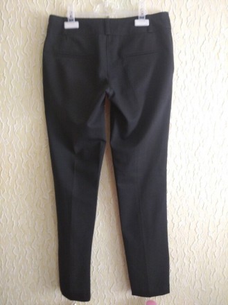 Женские черные классические штаны брюки, р.36.
ПОТ 37 см.
Высота посадки перед. . фото 6