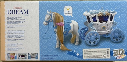 Карета "Frozen", кінь, лялька 16 см, з аксесуарами, музика, світло, на батарейка. . фото 4