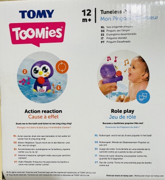 Игрушка для ванной Toomies Пингвин понравится детям от 12 месяцев. Медленно погр. . фото 5