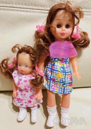 Лялька “Валюша та Настюша”, 25 см та 16 см, 2 штуки в пакеті 35.5*15*4 см. . фото 1